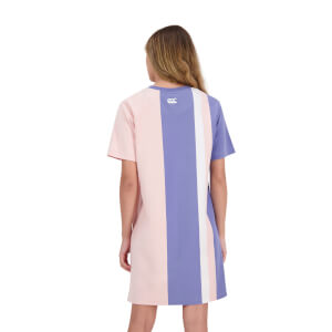 Canterbury W NATSU VERTICAL STRIPE POLO CHINTZ ROSE