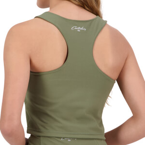 Canterbury W CONVEX CROP DEEP LICHEN GREEN