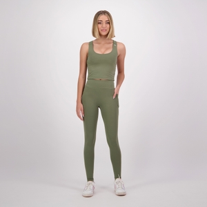 Canterbury W CONVEX CROP DEEP LICHEN GREEN