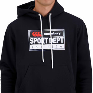 Canterbury M OVER HEAD HOODED SWEAT JET BLACK
