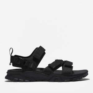 Garrison Trail Leather and Textile-Blend Sandals