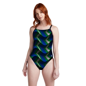 Women's Precision Strappy Cross Back One Piece Multi-color