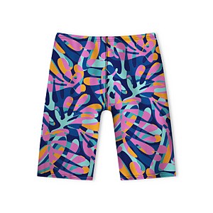 Men's Printed Jammer Purple