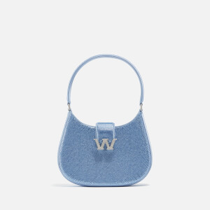 【Alexander Wang】w legacyディアマンテサテンスモールホーボー Alexander Wang W Legacy Small Embellished Satin Bag | Coggles