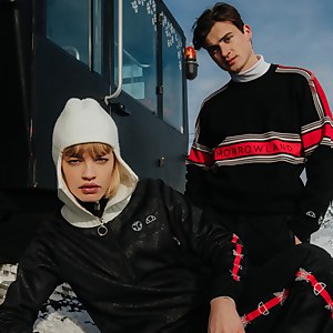 Tomorrowland X ellesse Strick-Sweatshirt Schwarz für Herren