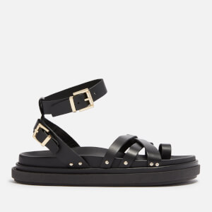 Buckle Up Leather Sandals