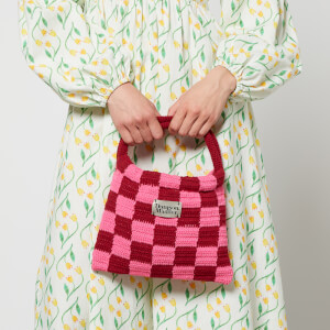 Damson Madder Checkerboard Crochet Bag