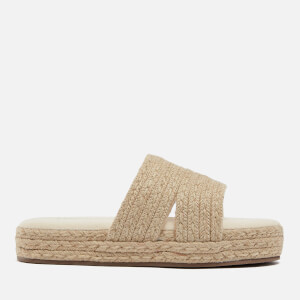 Fern Jute Flatform Slides