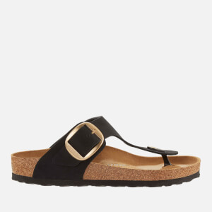 Nubuck Narrow-Fit Leather Toe Sandals