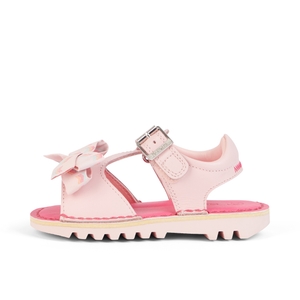 Infant Girls Kick Bow Sandals Leather Pink - 12
