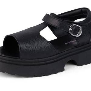 Junior Girls Kenzi Sandals Leather Black