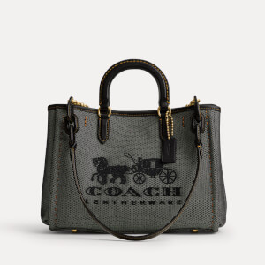 Coach Reese 28 Canvas and Leather Tote Bag