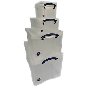 Really Useful Storage Boxes 4 Piece Bonus Pack - 3L, 9L, 35L & 84L