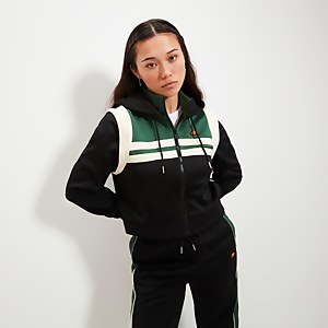 Women's Perna Crop Track Top Black - 10