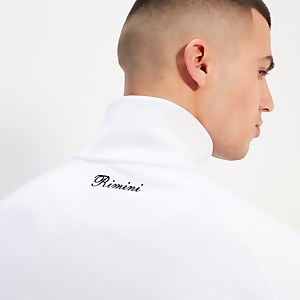Men's Rimini Track Top White/Black
