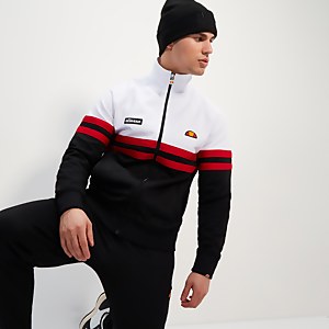 Men's Rimini Track Top White/Black