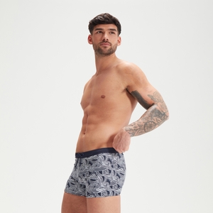 Boxer de bain homme Valmilton Bleu Marine/Blanc