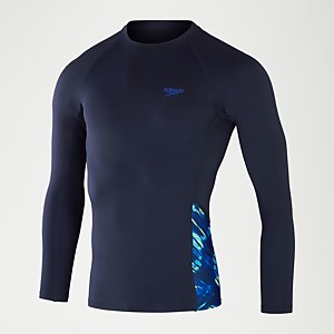Haut Rash Homme ECO Endurance+ Splice bleu marine/bleu