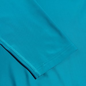 Haut de bain Homme à manches longues imprimé bleu sarcelle
