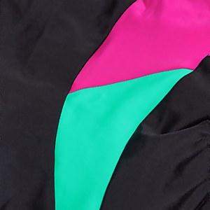 Maillot de bain Femme Colourblock Splice Muscleback noir/violet