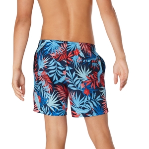 Maillot de bain Rondo à motif imprimé Edge 17 po pour hommes, bleu