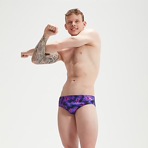 Men's Club Training 8cm Allover Digital Brief Black/Blue - 26