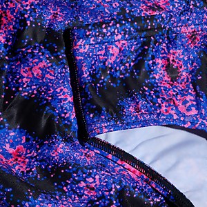 Club Training All-Over Digital-Badehose 8 cm für Herren Schwarz/Blau