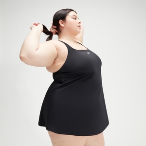 Badekleid in Plusgröße für Damen Schwarz