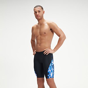 Men's Allover V-Cut Jammer Black/Blue