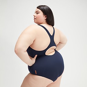 Maillot de bain Femme grande taille Medalist bleu marine/rose