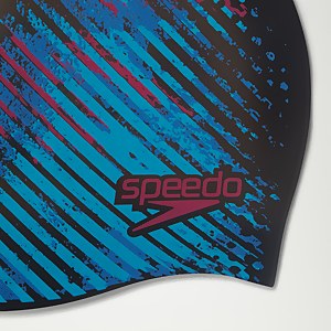 Bonnet Adulte Moulded en silicone réversible bleu/noir