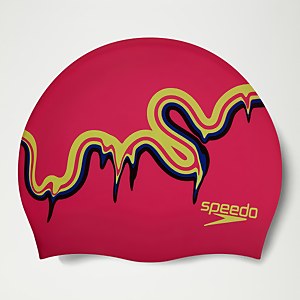 Bonnet Junior en silicone imprimé rose - ONE SIZE