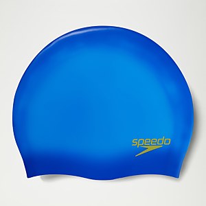 Junior Plain Moulded Silicone Cap Blue - One Size
