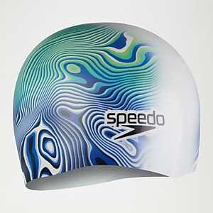 Bonnet Adulte Digital imprimé bleu marine/vert