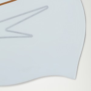Bonnet Adulte Silicone imprimé blanc