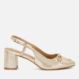 Cassie Snaffle Trim Leather Sling Backs