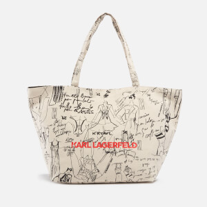 Karl Lagerfeld Archive Cotton-Canvas Tote Bag