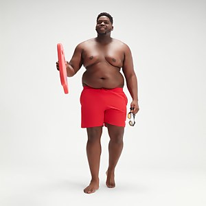 Essential Badeshorts 40 cm Rot für Herren