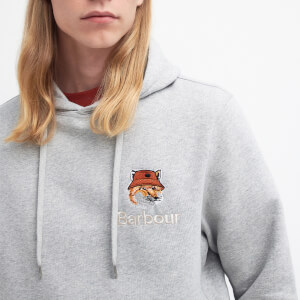 Barbour｜HOOD/ZIP-UP (Barbour X Mk Fox Head Hoodie - Bur Barbour X Maison Kitsune' Fox Head Cotton Hoodie In Grey