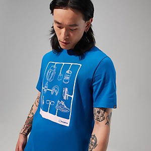 Hike Pack Short Sleeve Tee für Herren - Blau