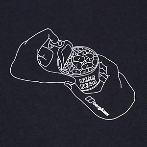 Hike Beans Short Sleeve Tee für Herren - Schwarz