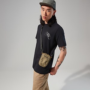 Hike Beans Short Sleeve Tee für Herren - Schwarz