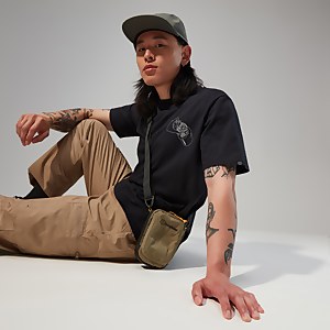 Hike Beans Short Sleeve Tee für Herren - Schwarz