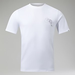 Hike Beans Short Sleeve Tee für Herren - Weiß
