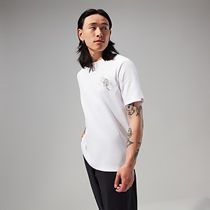 Hike Beans Short Sleeve Tee für Herren Weiß - 3XL