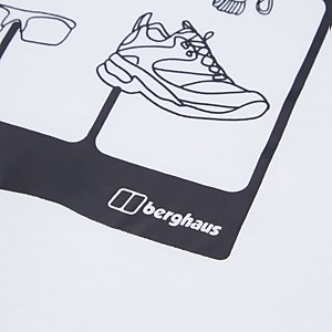 Mens Hike Pack Short Sleeve Tee - White