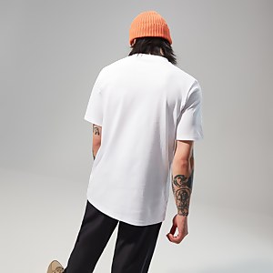 Mens Hike Pack Short Sleeve Tee - White