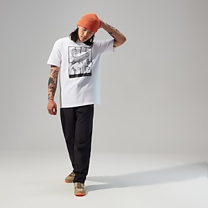 Mens Hike Pack Short Sleeve Tee - White