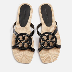 Tory Burch Women s Bombe Miller Espadrille Slide Sandals Perfect Black UK 3