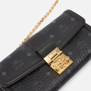 Mcm millie monogrammed leather crossbody top